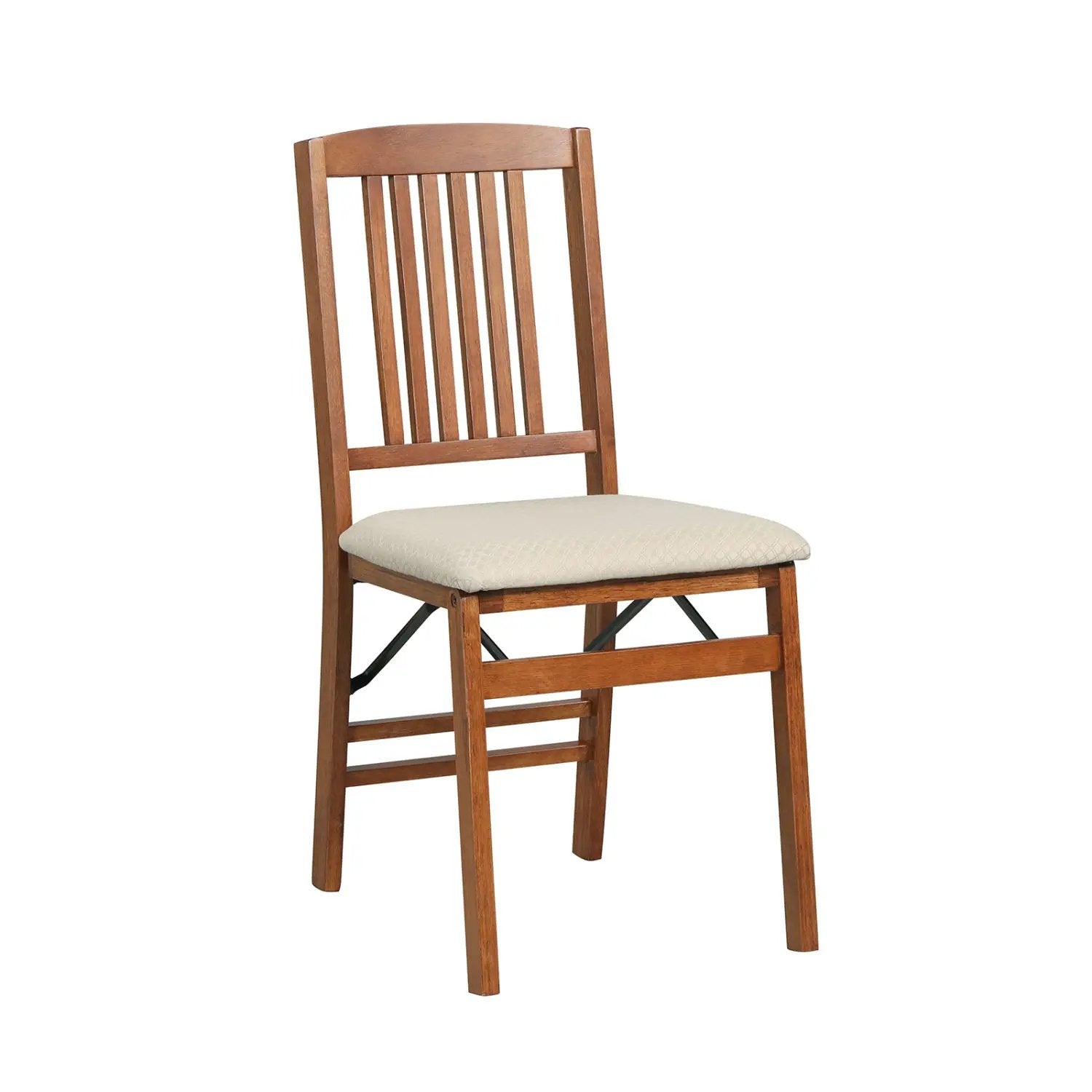 Set of 4 Foldable Upholstered Kitchen Chairs with Padded Seat by DirectDeals