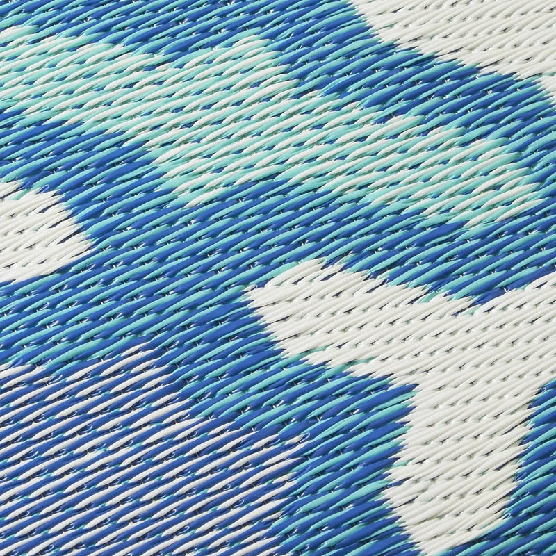 Seville - Multicolor Blue Outdoor Rug for Patio FINAL SALE by Fab Habitat