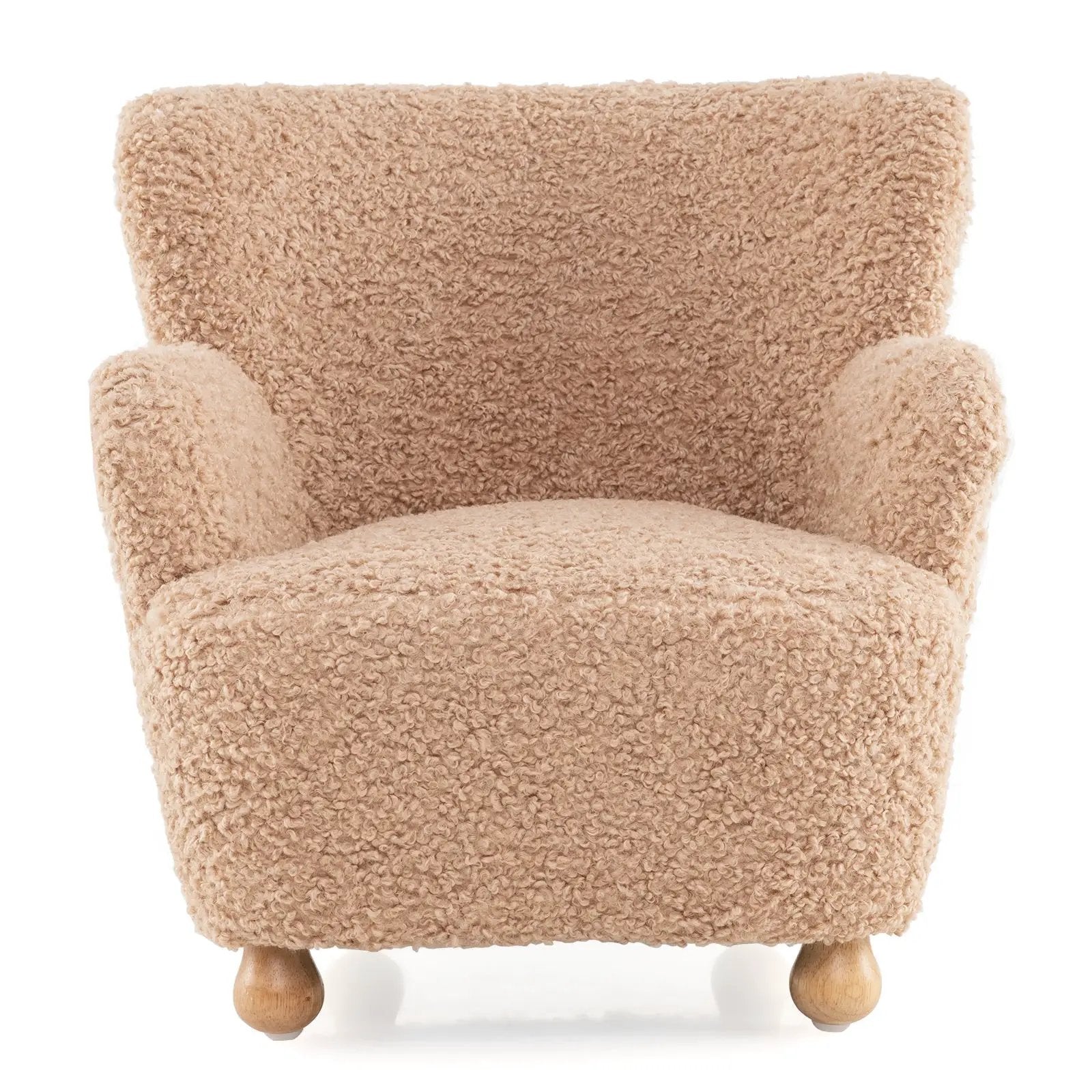 Sherpa Kids Sofa Comfy Toddler Armchair with Solid Rubber Wood Legs by DirectDeals