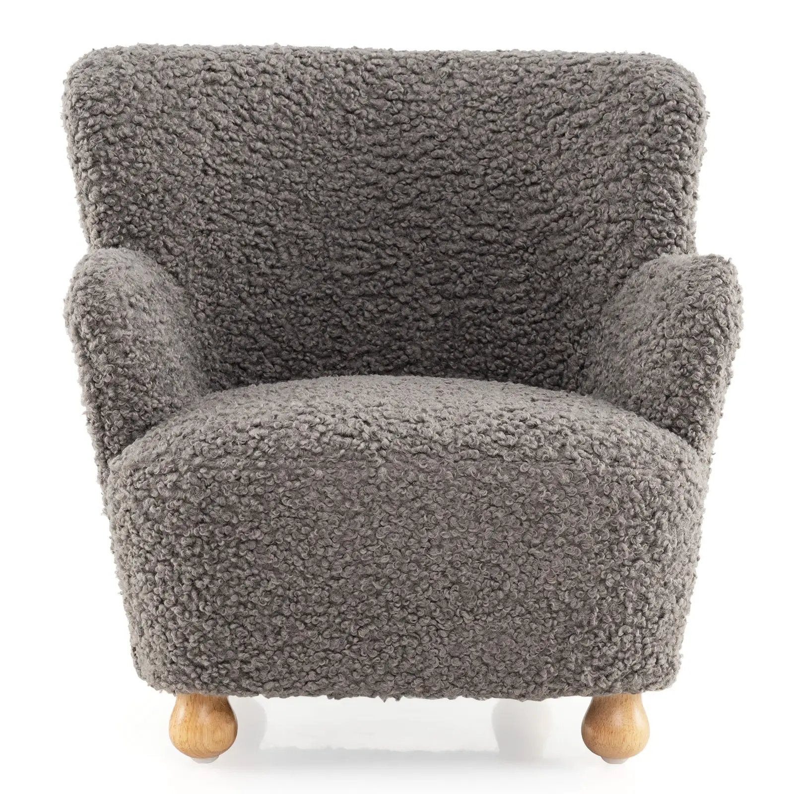 Sherpa Kids Sofa Comfy Toddler Armchair with Solid Rubber Wood Legs by DirectDeals