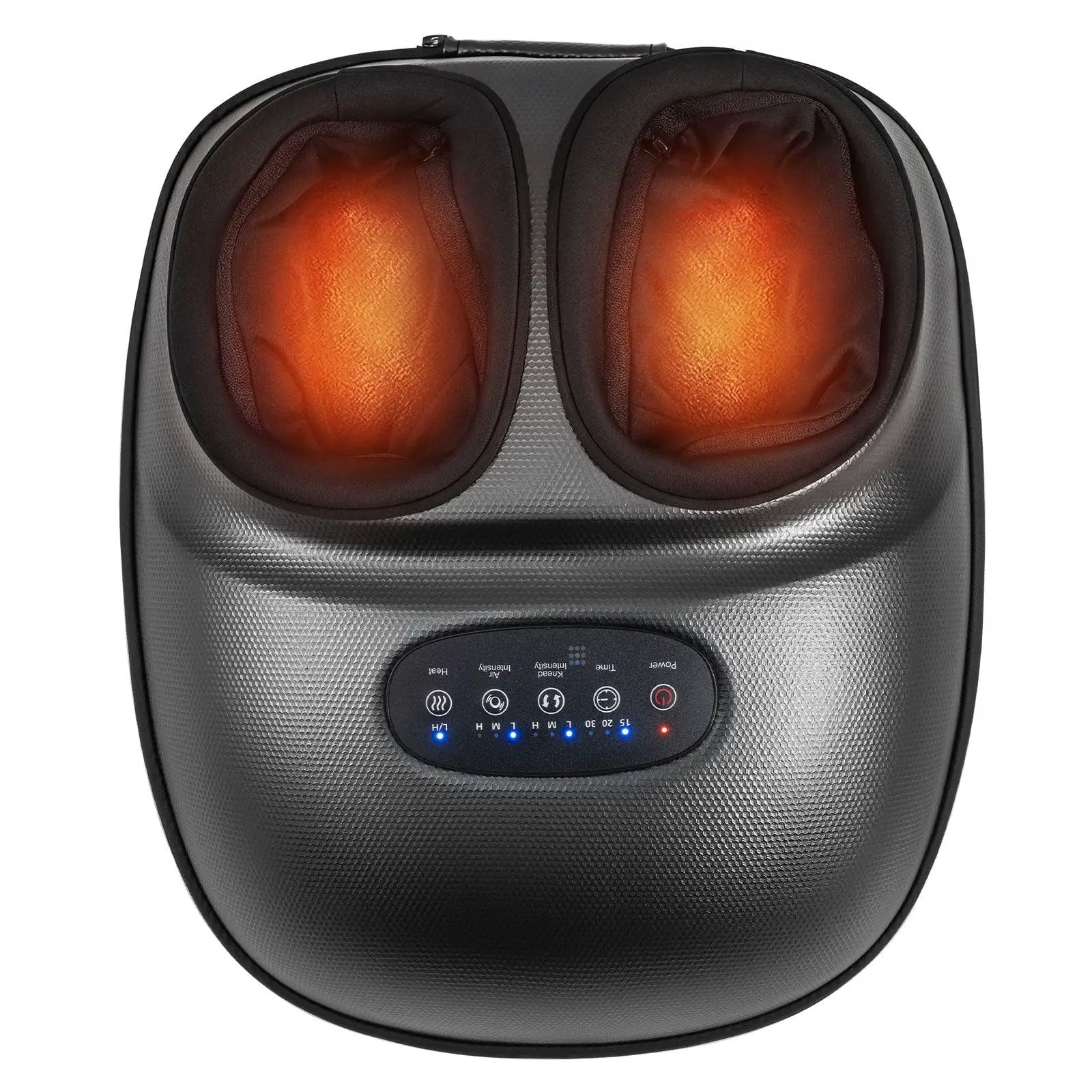 Shiatsu Foot Massager Machine with 2-Level Heat and Air Compression-Black by DirectDeals