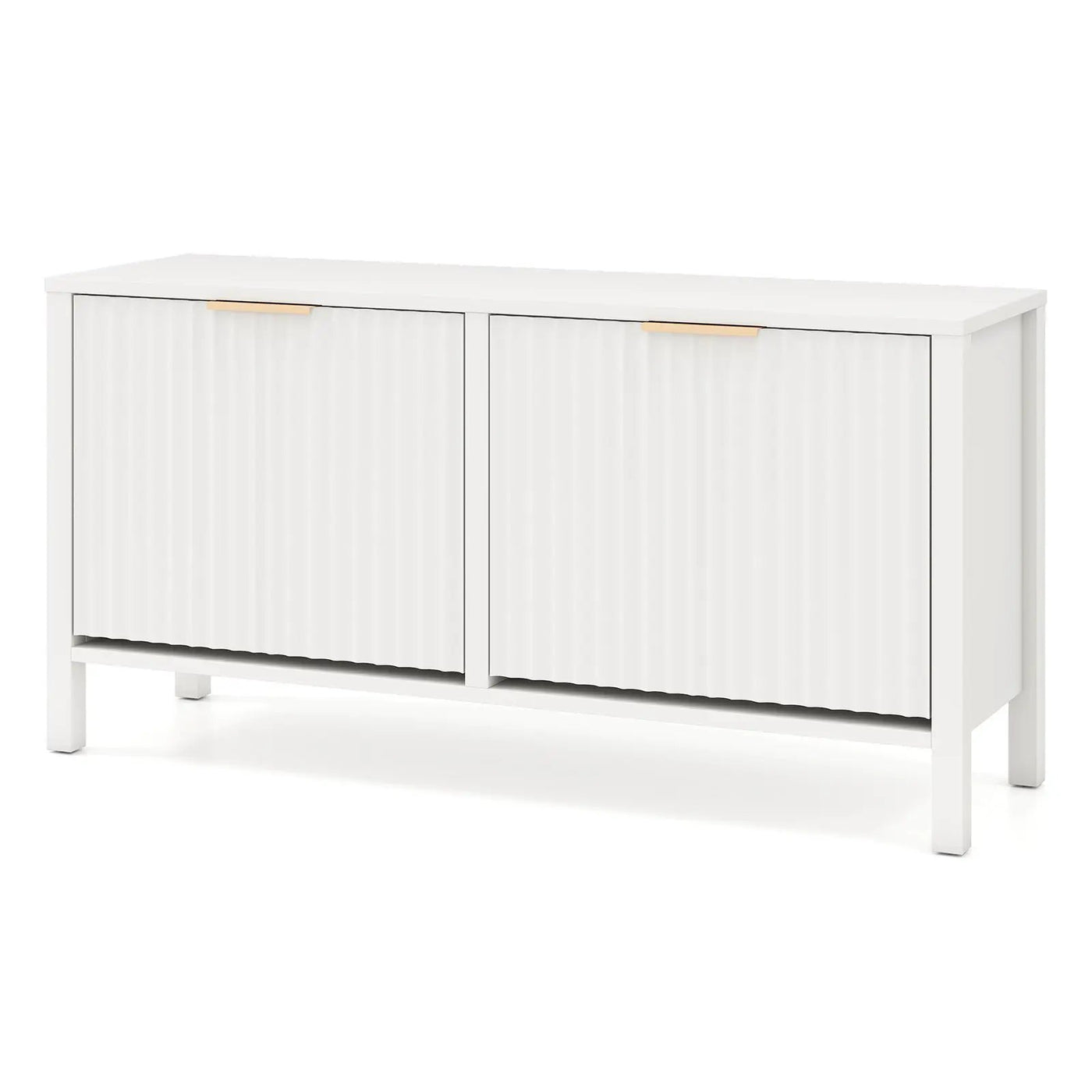 Shoe Storage Bench Narrow Wooden Entryway Bench with 2 Flip Drawers by DirectDeals