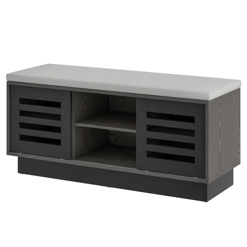 Shoe Bench with 6 Storage Compartments and 3 Adjustable Shelves by DirectDeals