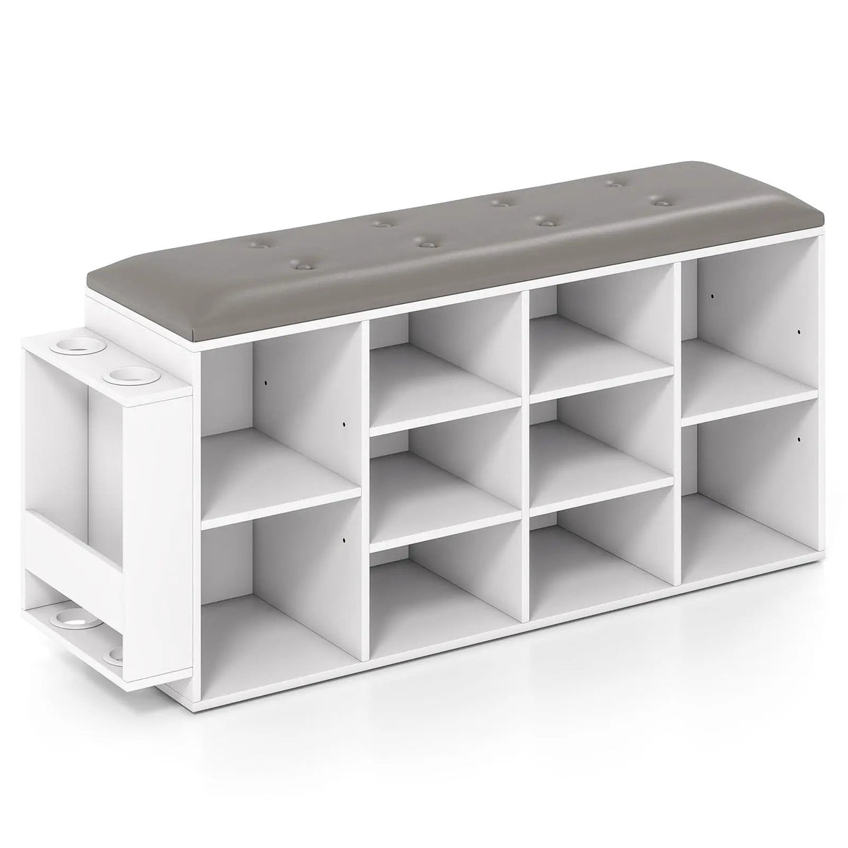 Shoe Storage Bench with Umbrella Stand and Adjustable Shelf by DirectDeals
