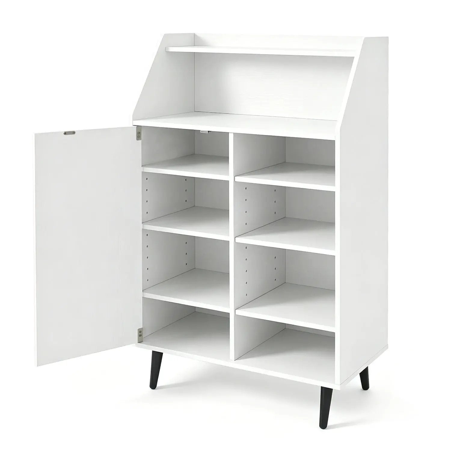 Shoe Storage Cabinet with Adjustable Shelves - White by DirectDeals