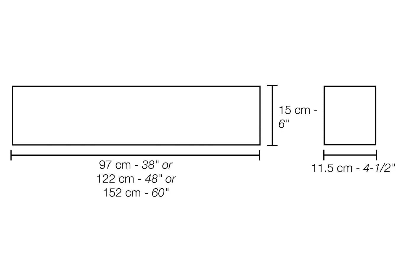 Schluter® Kerdi Board Waterproof Shower Curb by The Original Granite Bracket