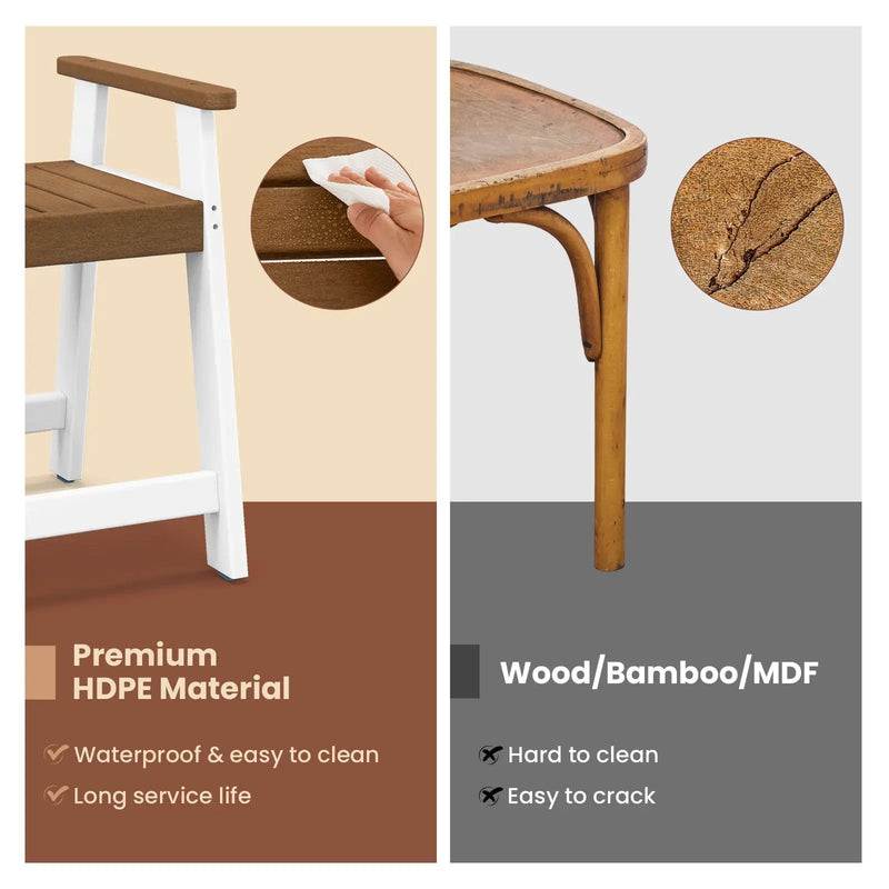 Shower Bench with Arms for Inside Shower Shaving Legs by DirectDeals