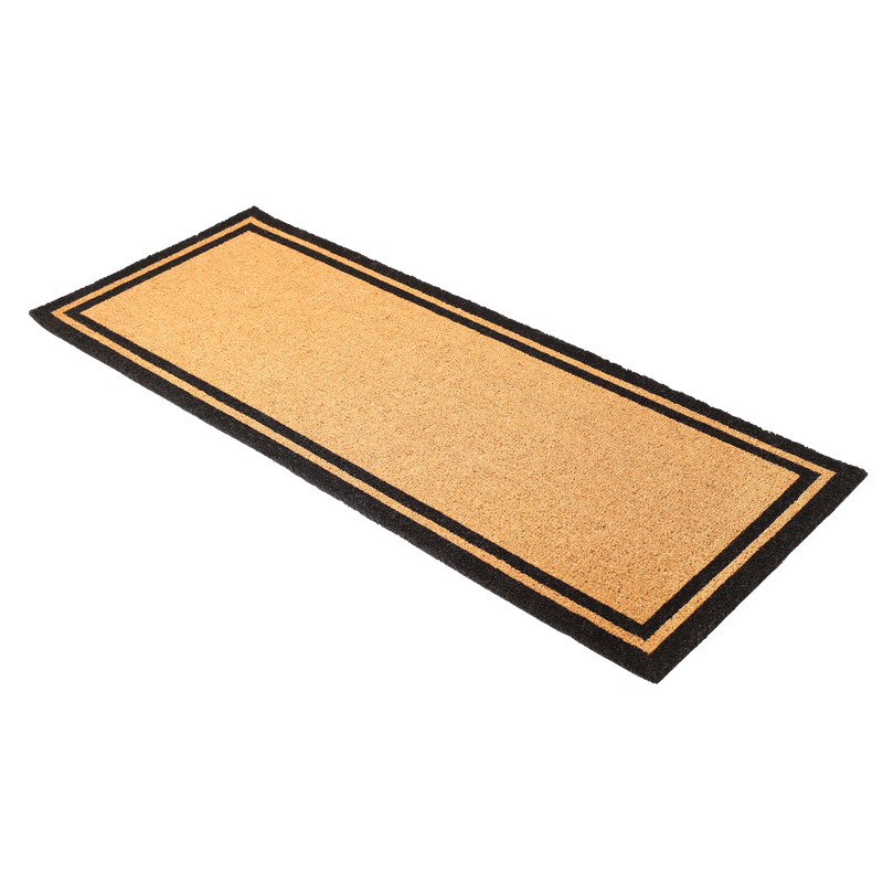 Double Black Border Coir Doormat by Fab Habitat