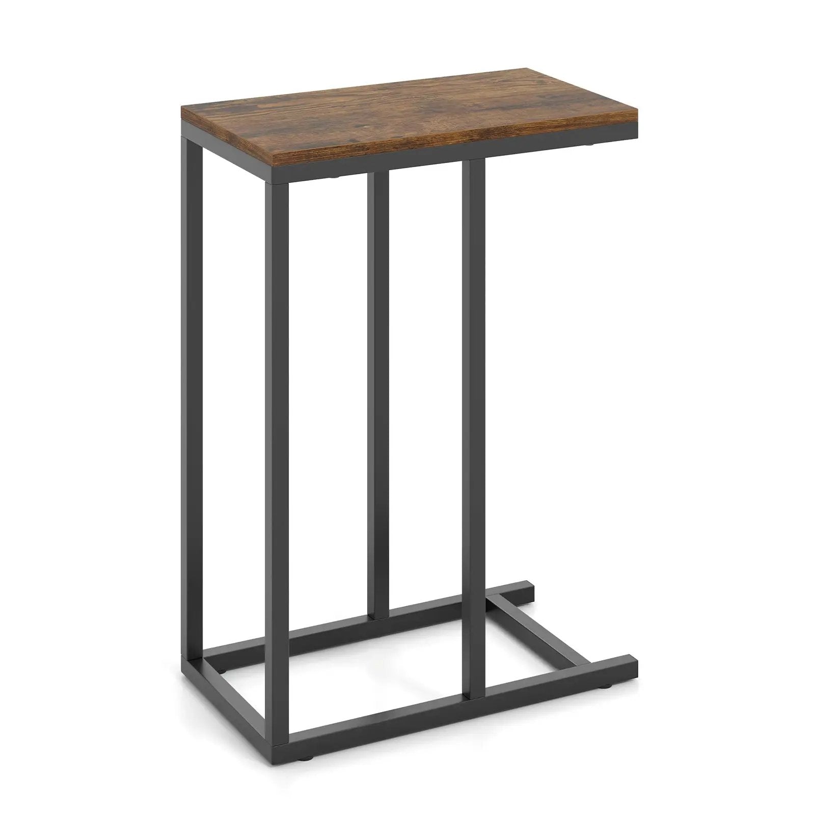 C-shaped Side Table with Heavy-duty Metal Frame by DirectDeals