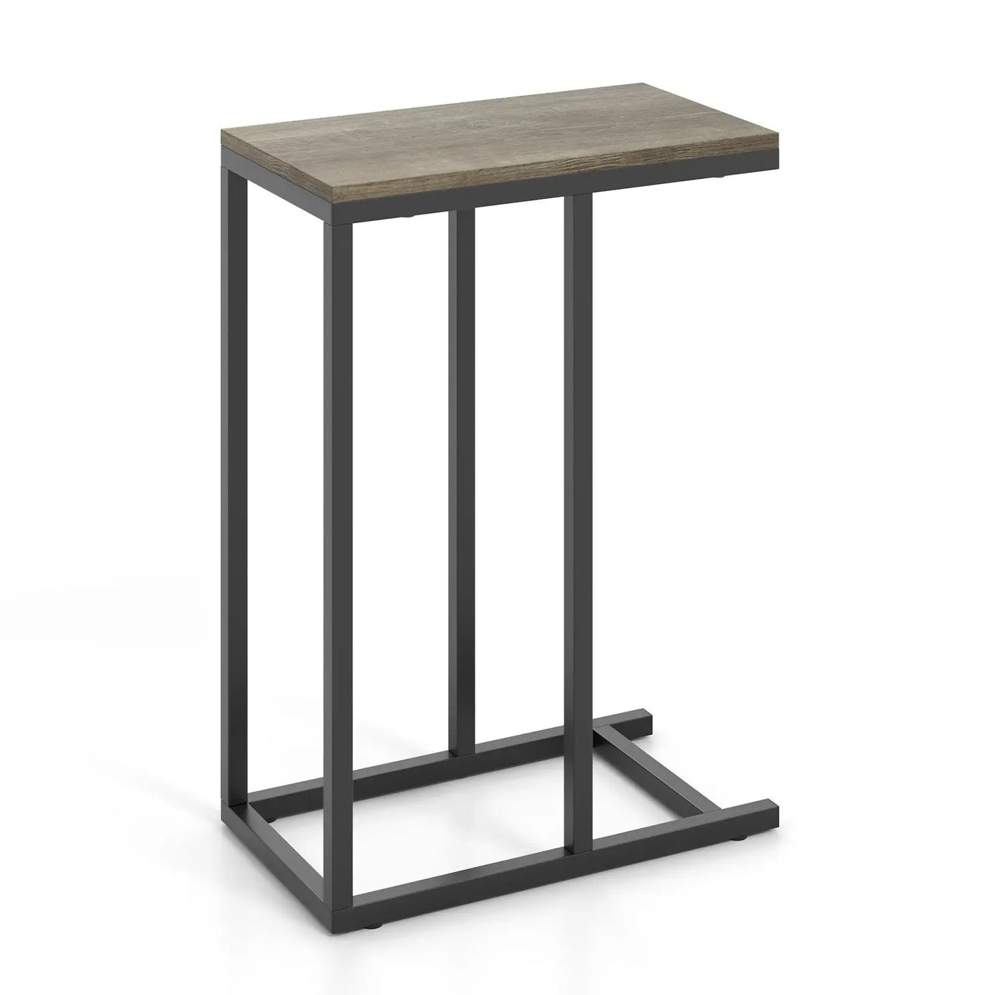 C-shaped Side Table with Heavy-duty Metal Frame by DirectDeals