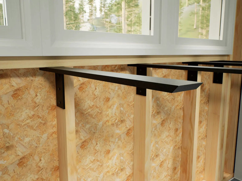 The Original™ Side Wall Free Hanging Shelf Bracket in Industrial, Aluminum or American Made Steel by The Original Granite Bracket