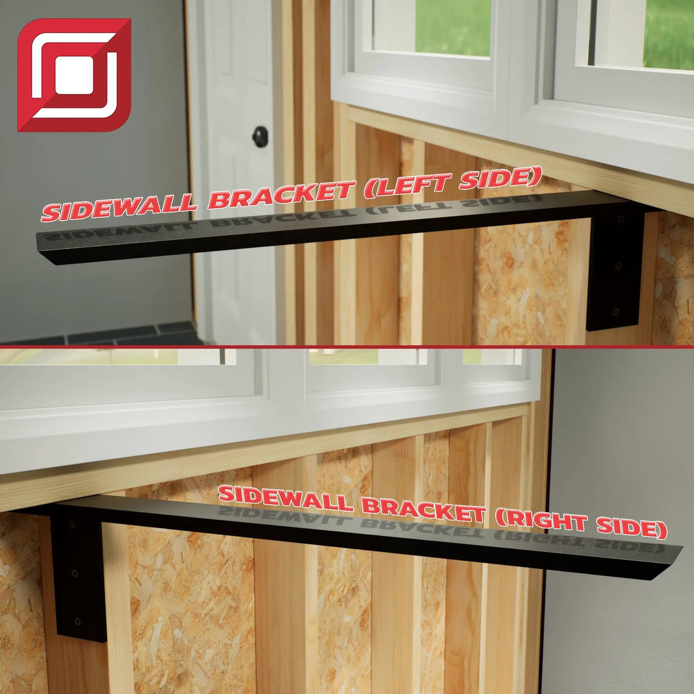 The Original™ Side Wall Free Hanging Shelf Bracket in Industrial, Aluminum or American Made Steel by The Original Granite Bracket