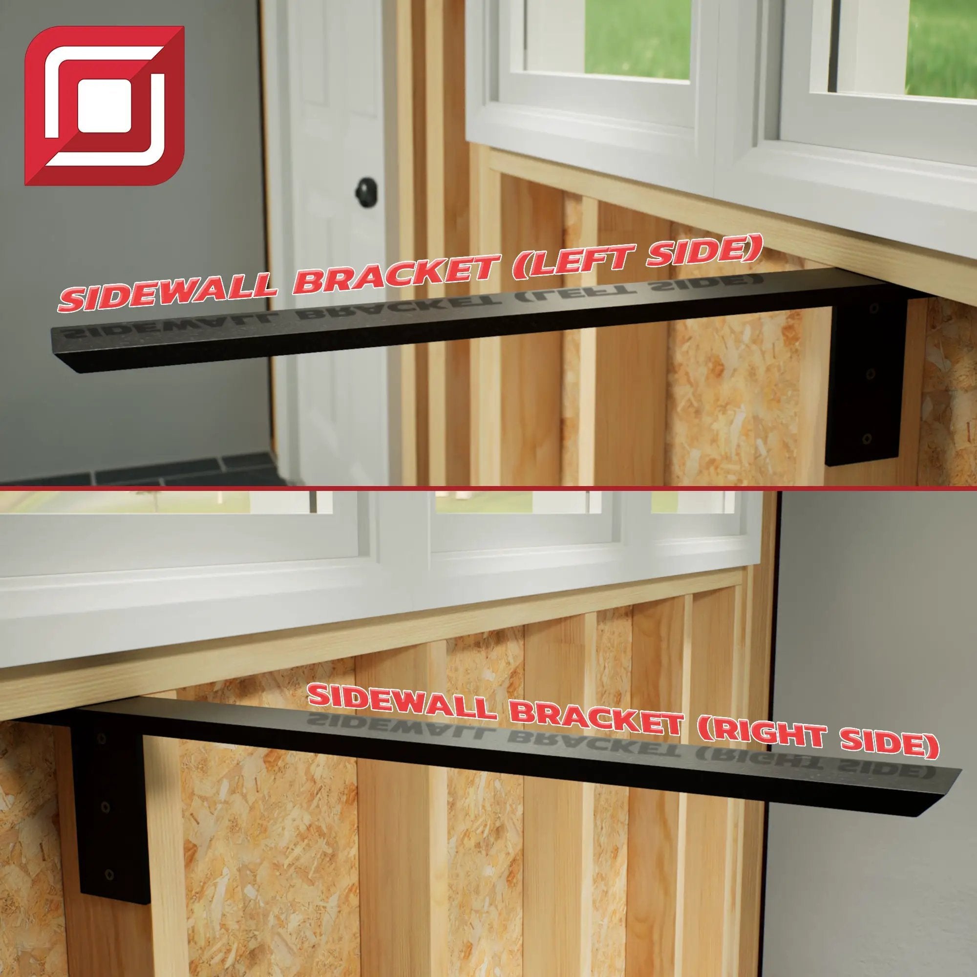 The Original™ Side Wall Free Hanging Shelf Bracket in Industrial, Aluminum or American Made Steel by The Original Granite Bracket