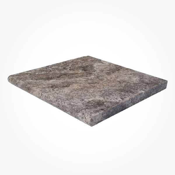 Silver Travertine Pool Coping 12x24 3cm