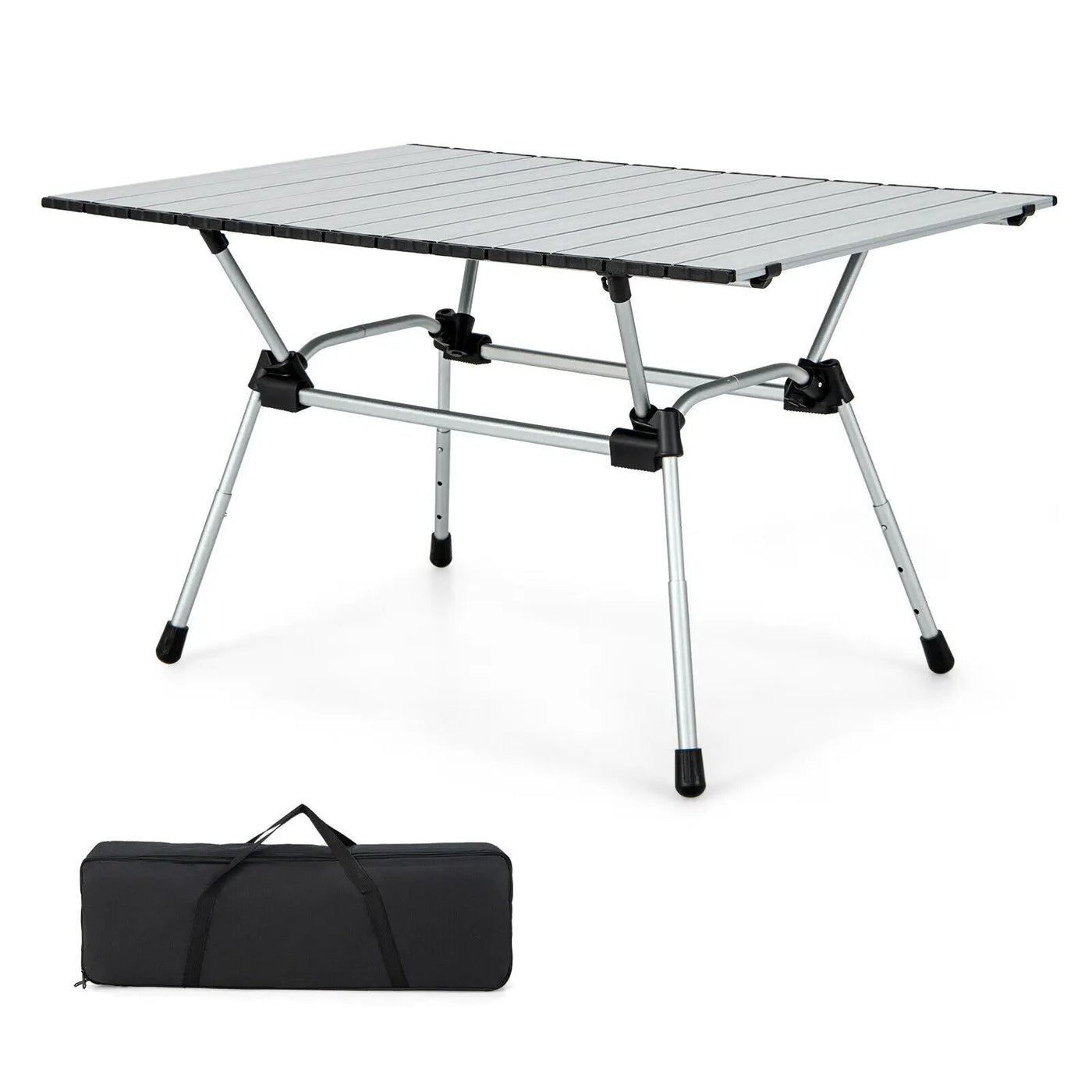 Folding Heavy-Duty Aluminum Camping Table with Carrying Bag by DirectDeals