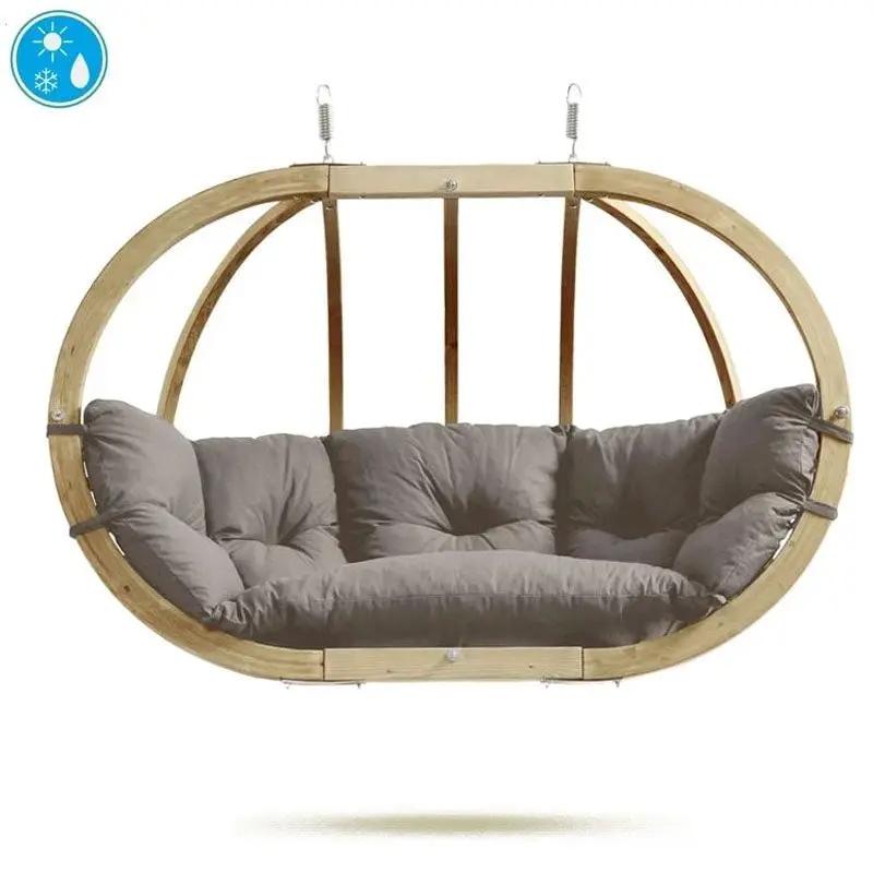 Amazonas Globo Royal Taupe Double Seater Hanging Chair (Weatherproof Cushion) by Outdoor-USA®