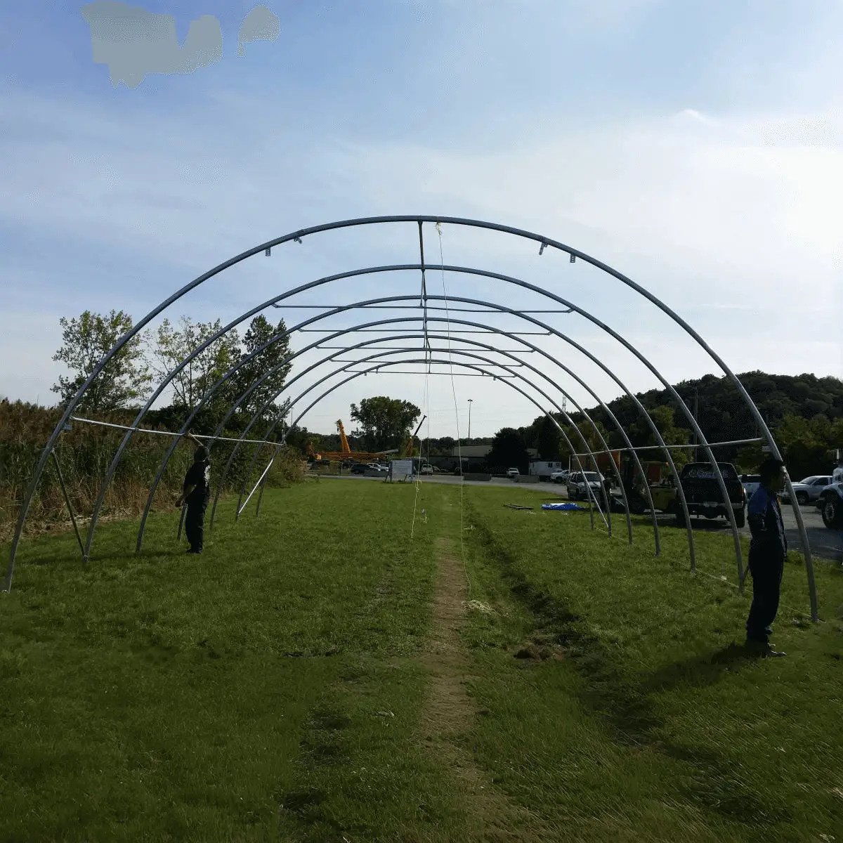 W30'xL40'xH15' Single Truss Arch Storage Shelter by Chery Industrial