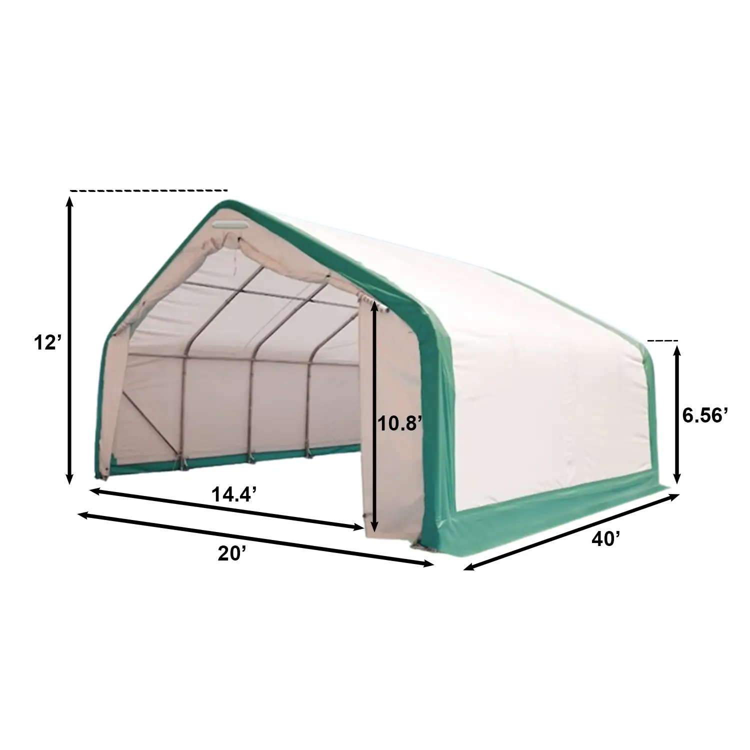 W20'xL40'xH12' Single Truss Storage Shelter by Chery Industrial