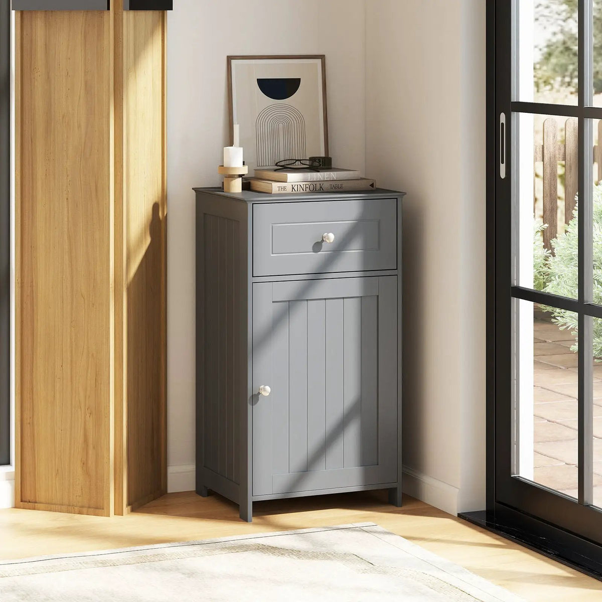 Single Door Bathroom Cabinet with Adjustable Shelf and Drawer by DirectDeals