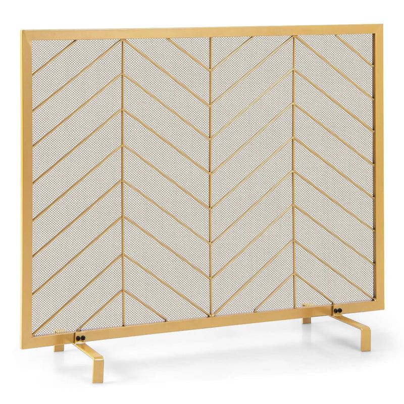 38 x 31 Inch Single Panel Fireplace Screen by DirectDeals