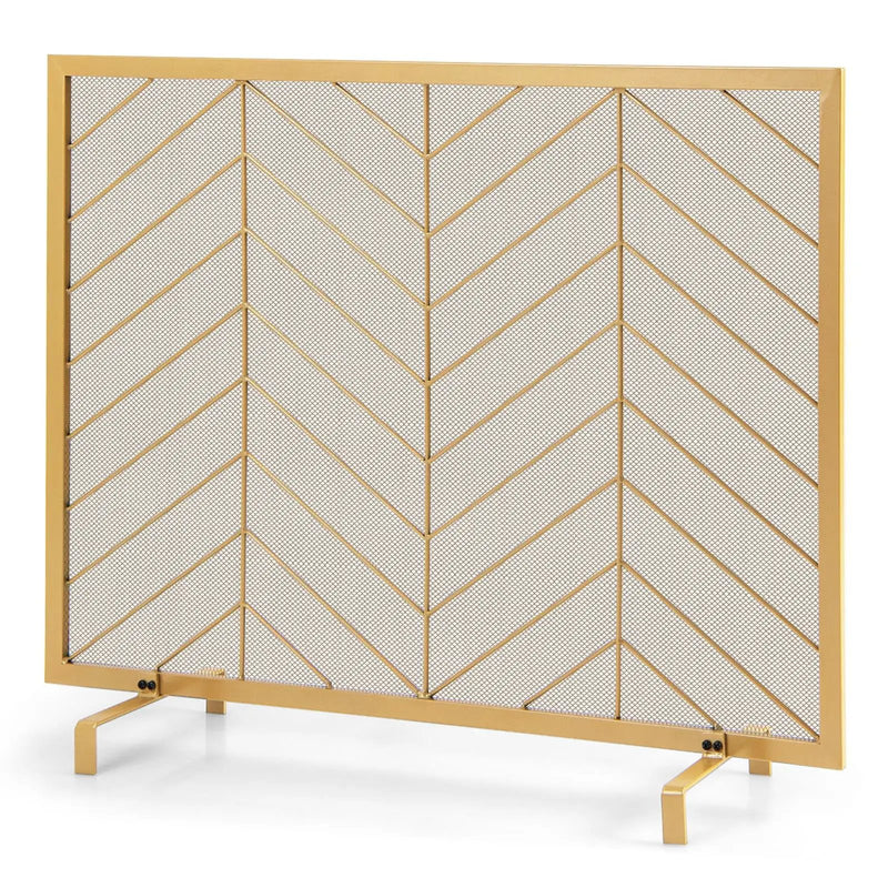 38 x 31 Inch Single Panel Fireplace Screen by DirectDeals