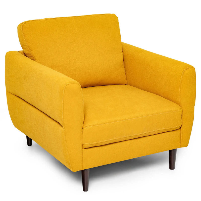 Modern Upholstered Accent Chair Single Sofa Armchair by DirectDeals