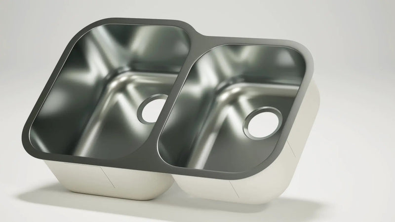 Stainless Steel Sink 60/40 (Double Bowl) by The Original Granite Bracket