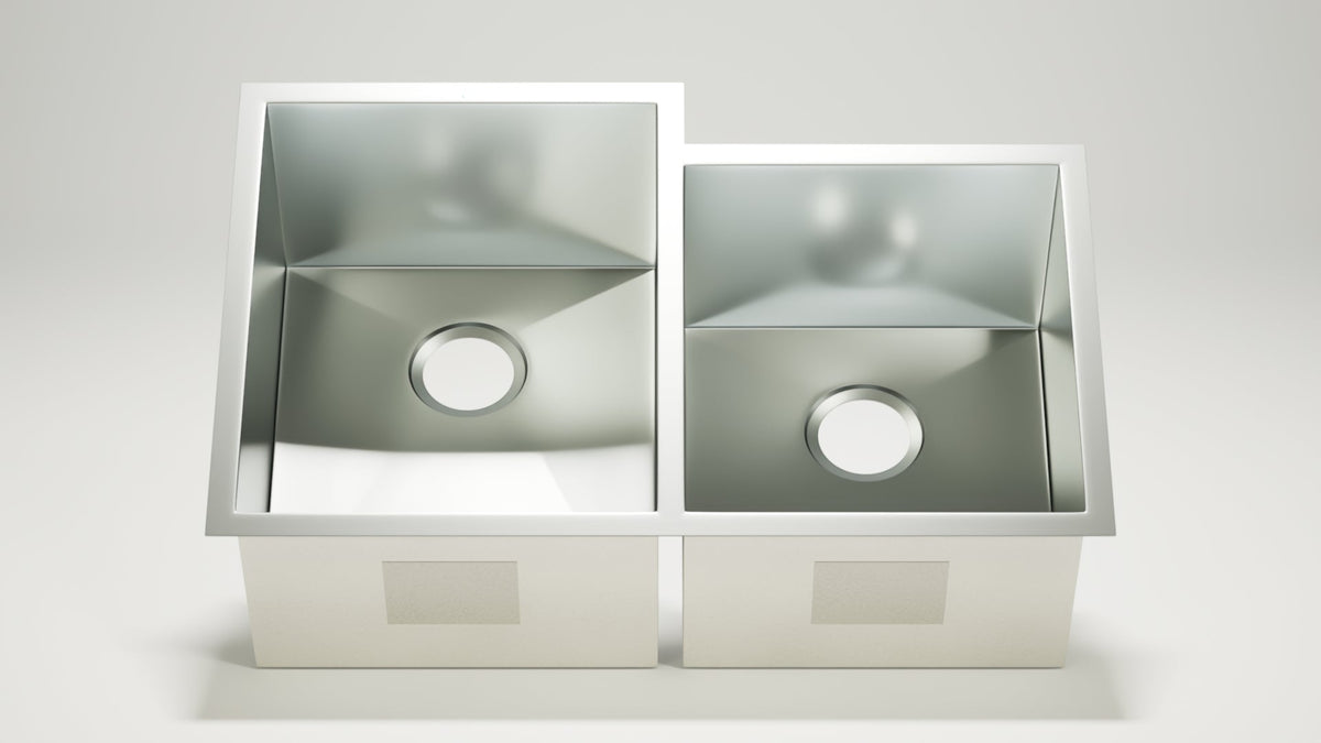 Stainless Steel Square Sink 60/40 (Double Bowl), photo 2 of 4