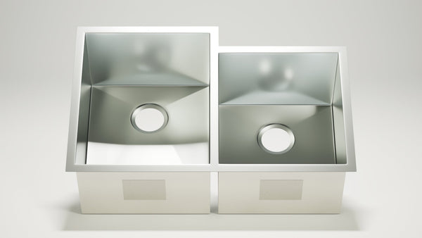 Stainless Steel Square Sink 60/40 (Double Bowl), photo 2 of 4