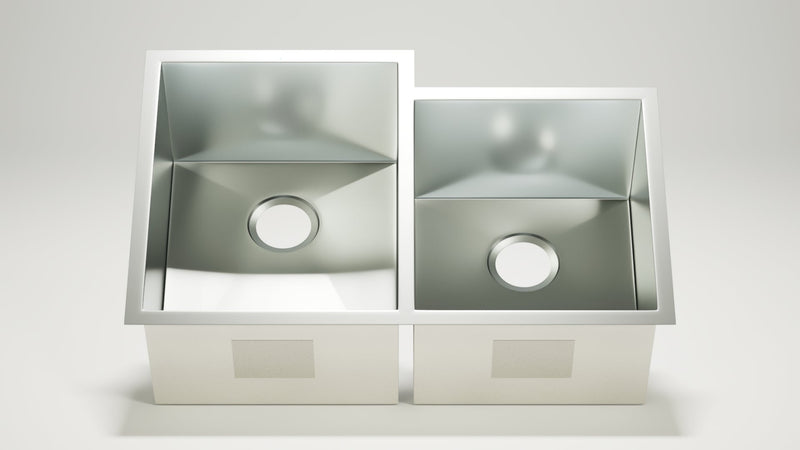 Stainless Steel Square Sink 60/40 (Double Bowl), photo 2 of 4
