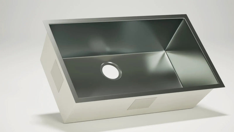 Stainless Steel Square Sink (Single Bowl) by The Original Granite Bracket