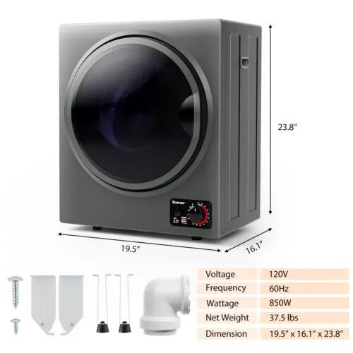 1.5 Cu .ft Clothes Dryer with with Stainless Steel Wall Mount by DirectDeals