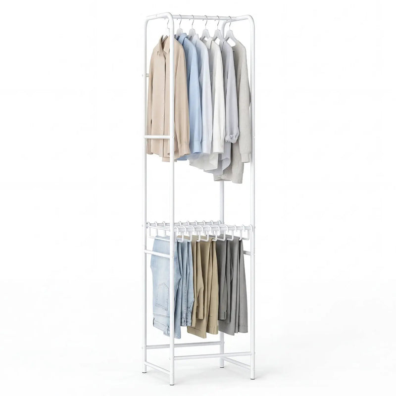 Slim Coat Rack Freestanding Garment Organizer with 8 Hanging Rods by DirectDeals