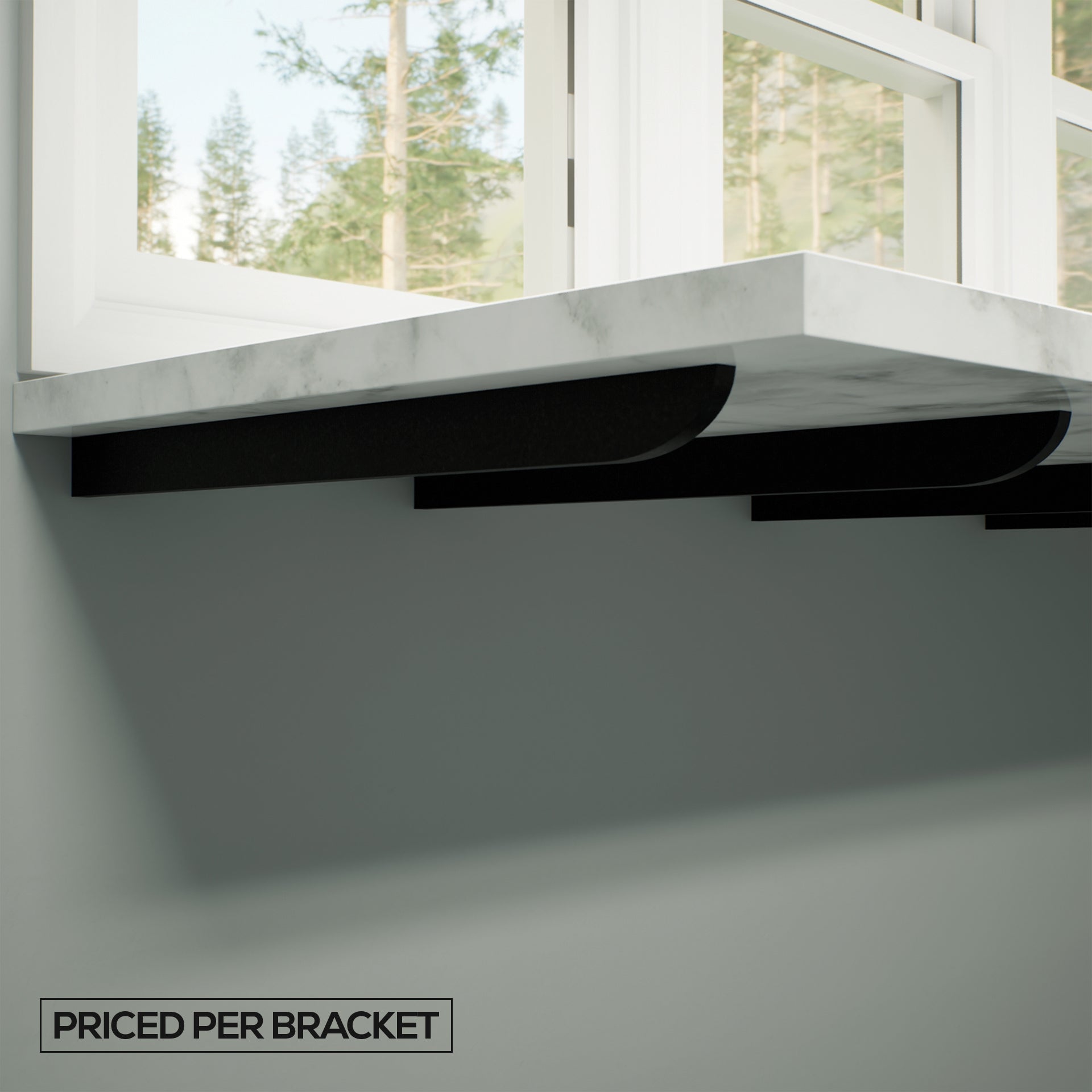 The Original™ Slim Side Wall Bracket by The Original Granite Bracket