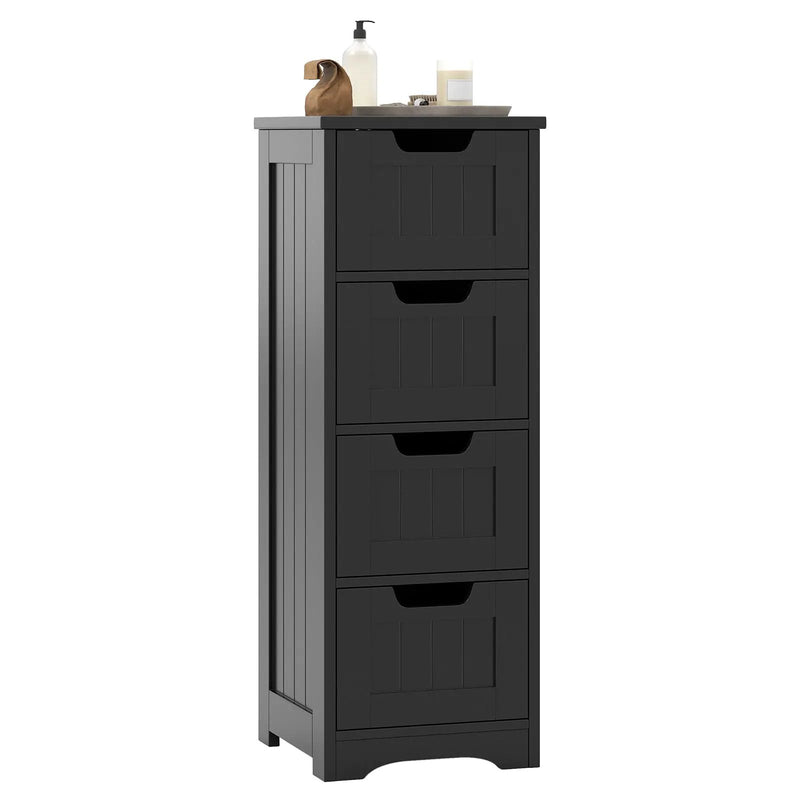 Free-Standing Side Storage Organizer with 4 Drawers by DirectDeals