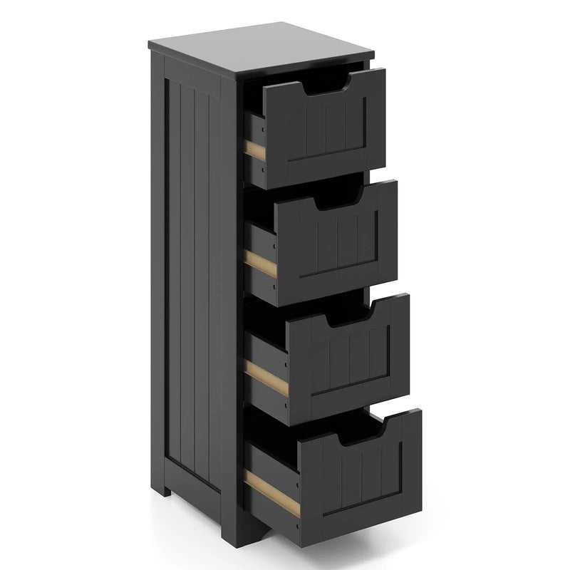Free-Standing Side Storage Organizer with 4 Drawers by DirectDeals