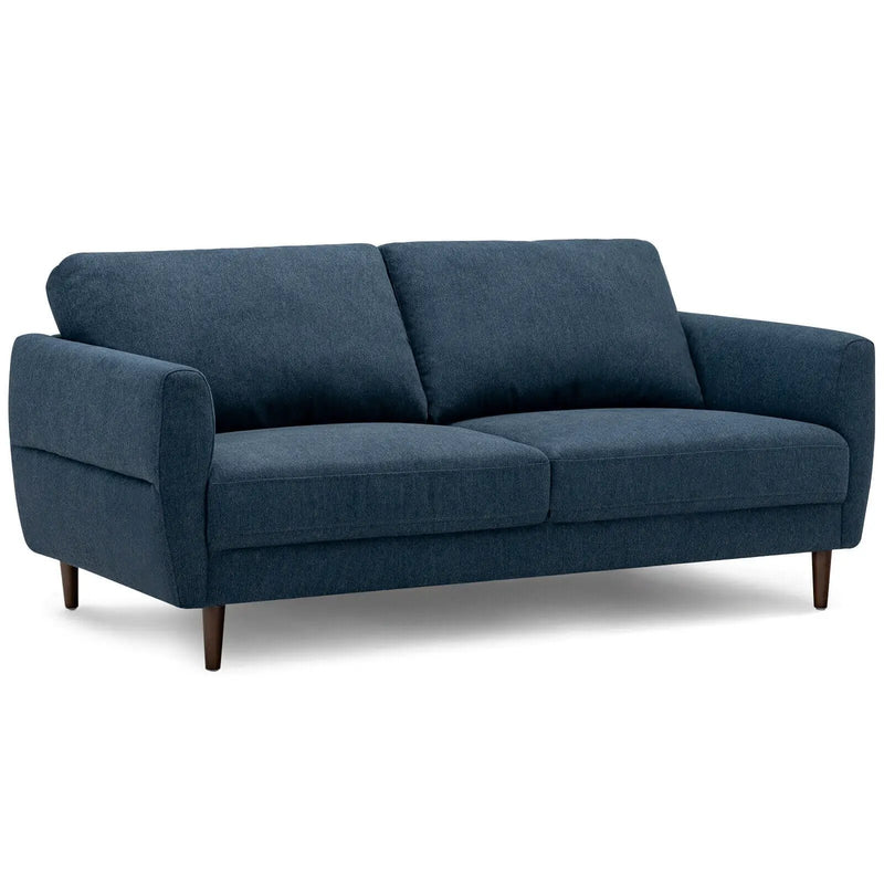 72 Inch Small Fabric Loveseat Sofa Couch with Wood Legs by DirectDeals