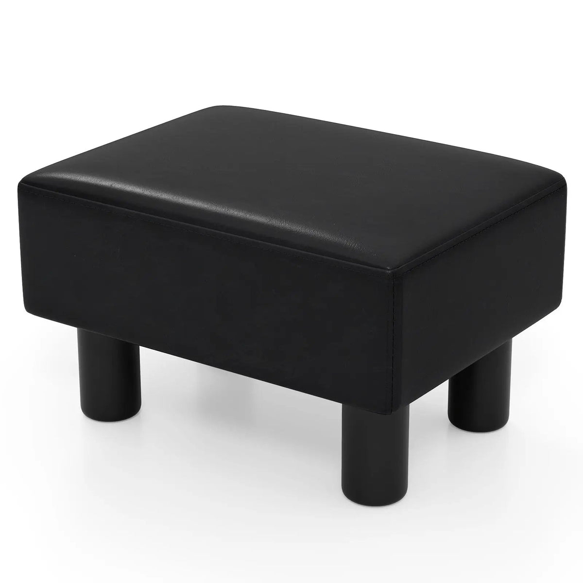 Small PU Leather Rectangular Seat Ottoman Footstool by DirectDeals