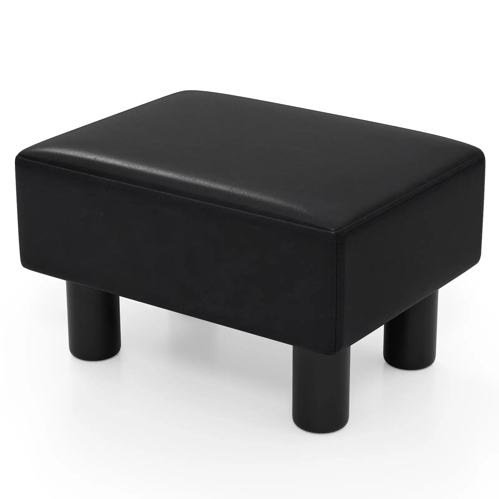 Small PU Leather Rectangular Seat Ottoman Footstool by DirectDeals