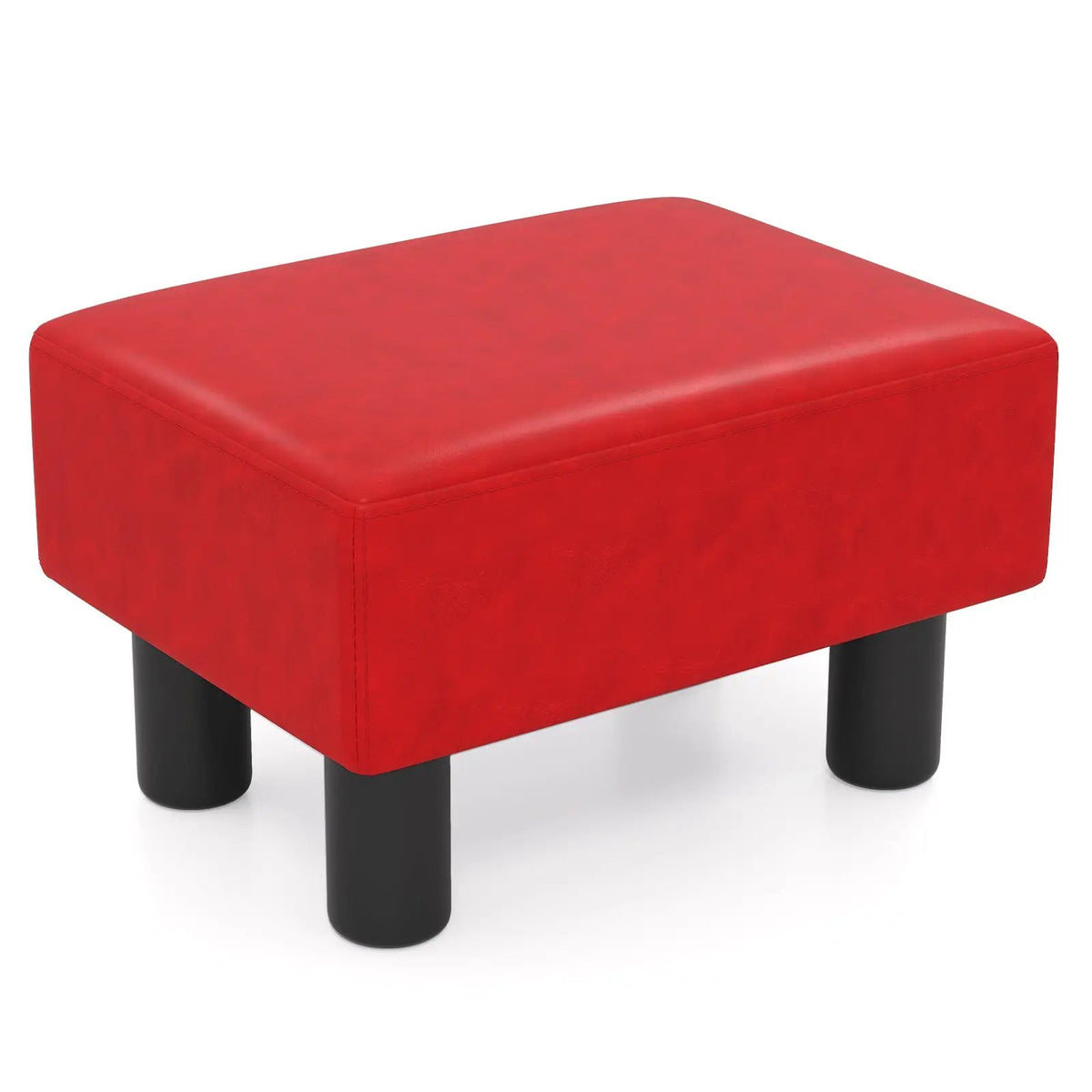 Small PU Leather Rectangular Seat Ottoman Footstool by DirectDeals