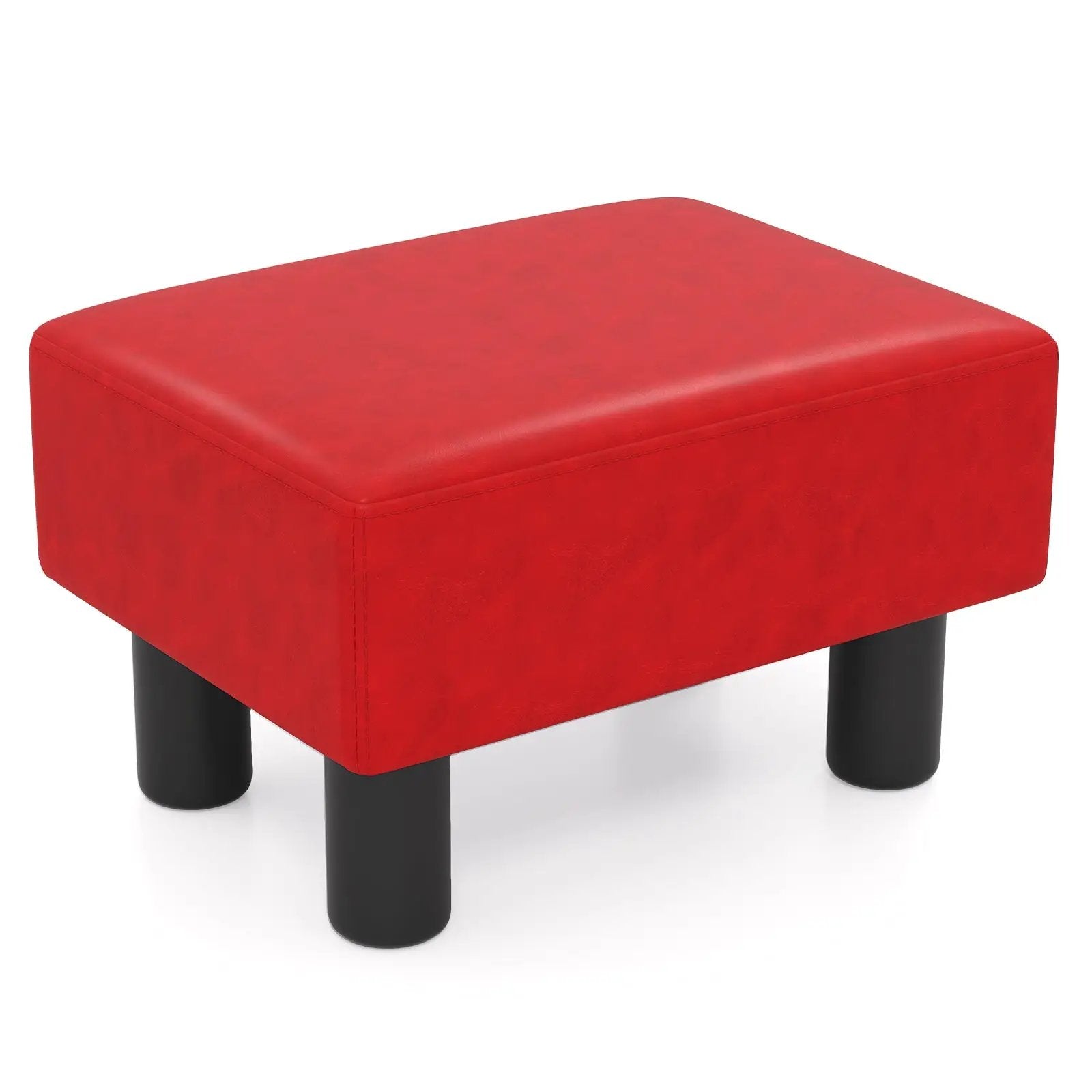 Small PU Leather Rectangular Seat Ottoman Footstool by DirectDeals