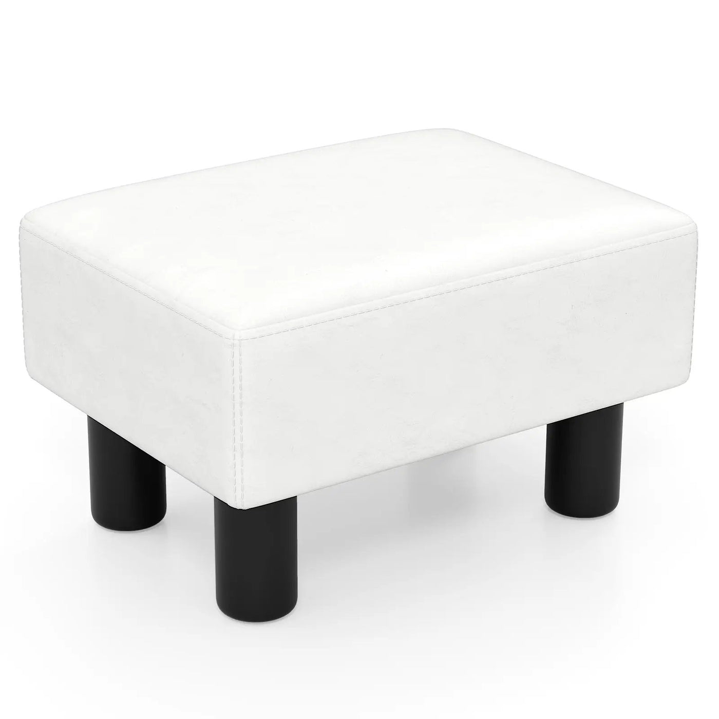 Small PU Leather Rectangular Seat Ottoman Footstool by DirectDeals