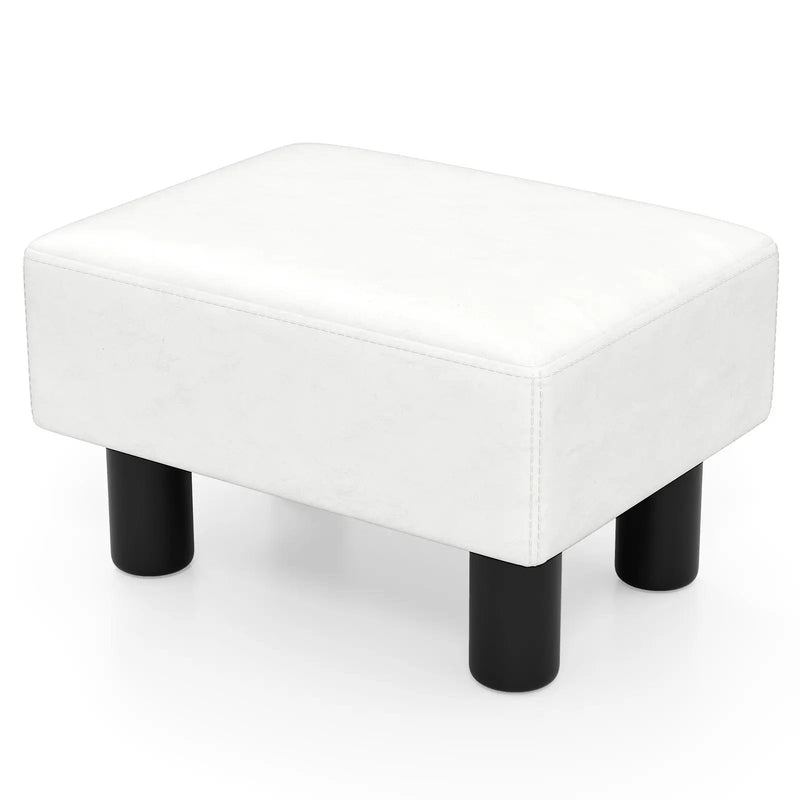 Small PU Leather Rectangular Seat Ottoman Footstool by DirectDeals