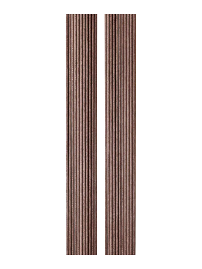 2-Pack Flexible Fluted Wall Panels – Smoked Oak by Dogberrycollections