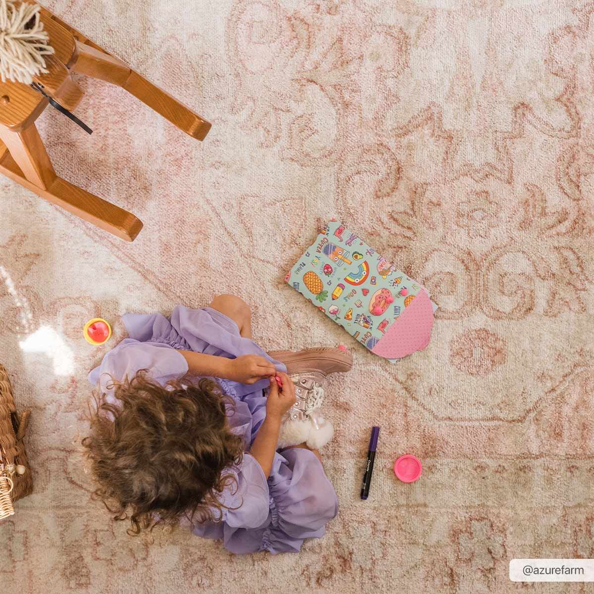Snead Pink Floral Rug by Boutique Rugs