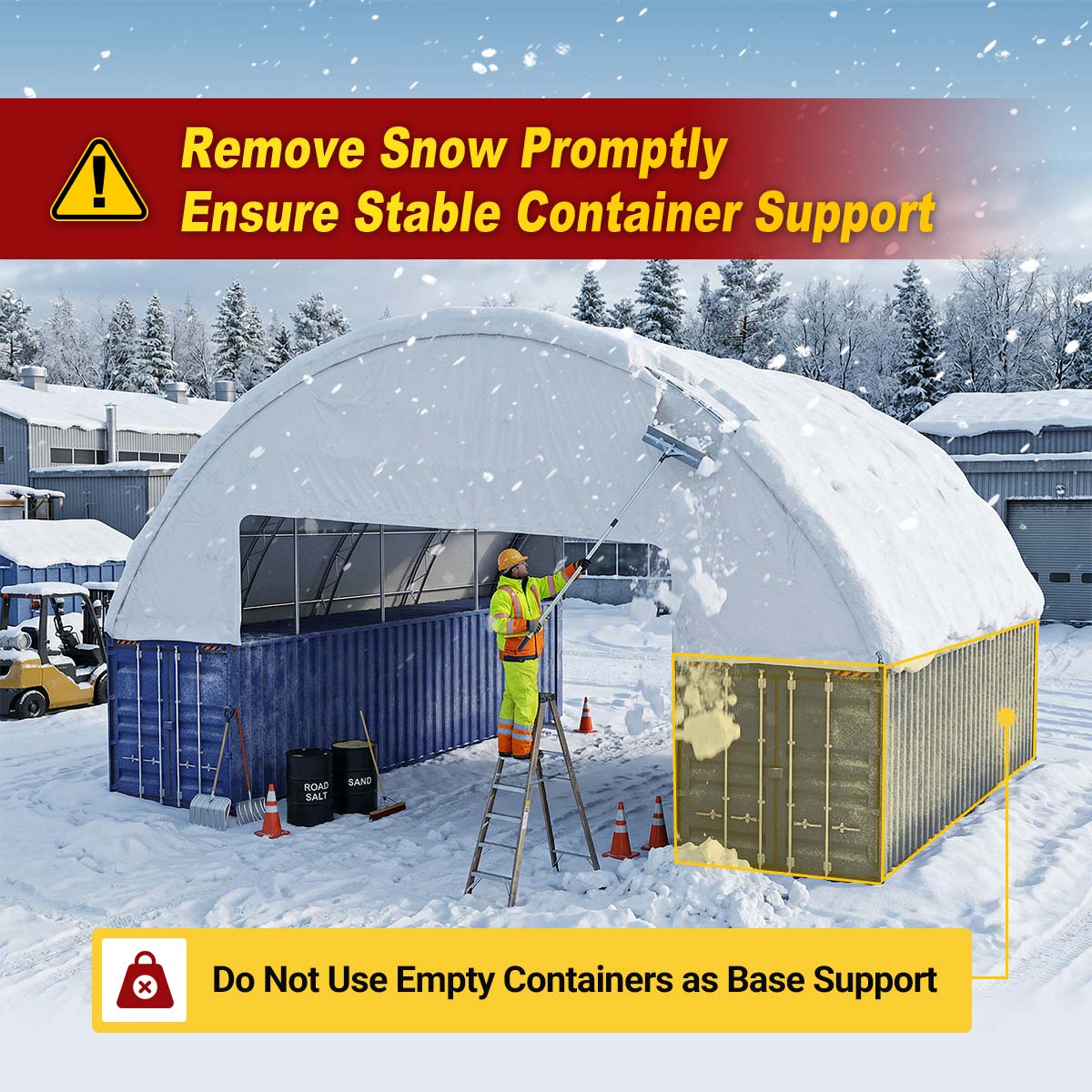 60'x40'x15' Double Truss Container Canopy Shelter, photo 11 of 11