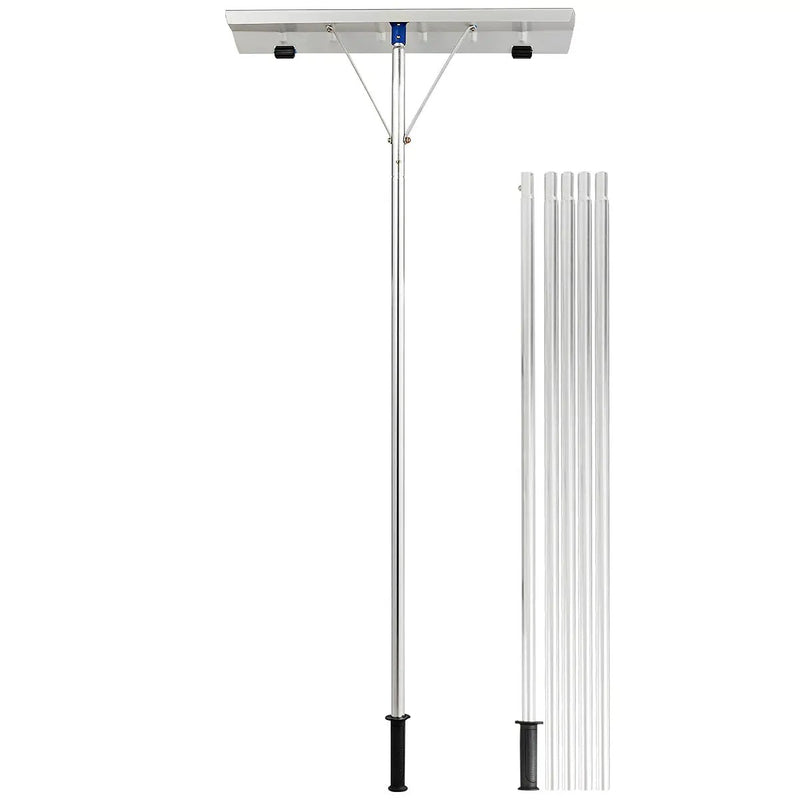 5-20 Feet Extendable Aluminum Snow Roof Rake with Wheels Handle by DirectDeals