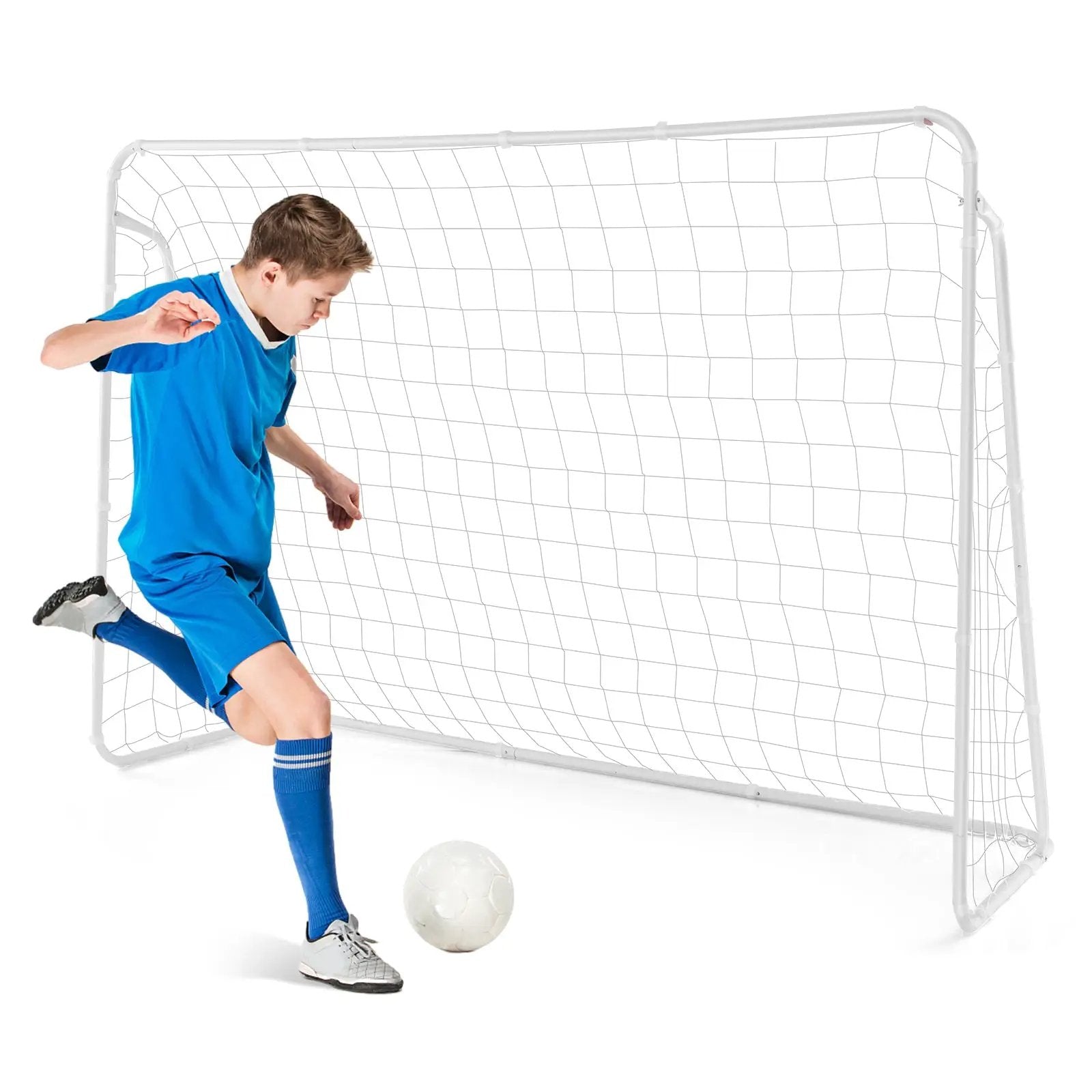 Soccer Goal for Backyard with Heavy Duty Frame and Ground Stakes by DirectDeals