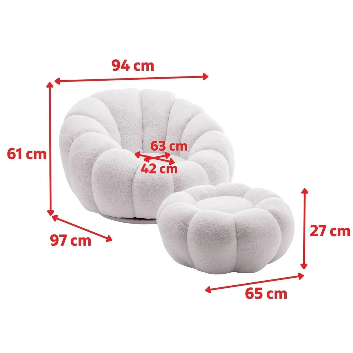 Sofa - 360 Swivel White, photo 2 of 9