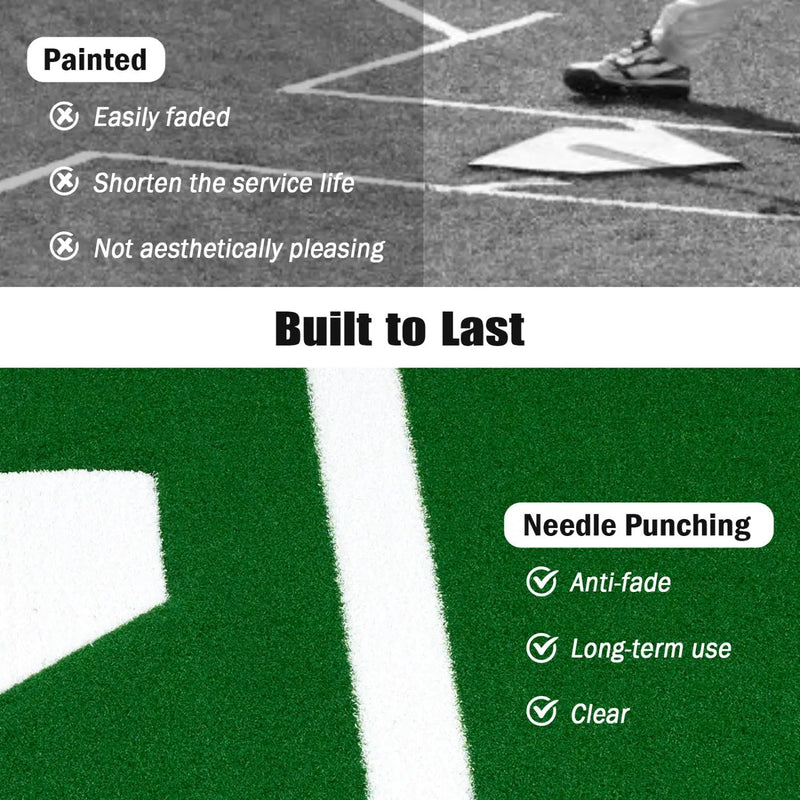 Softball Pitching Mat 10 x 3 Feet Softball Training Aid by DirectDeals